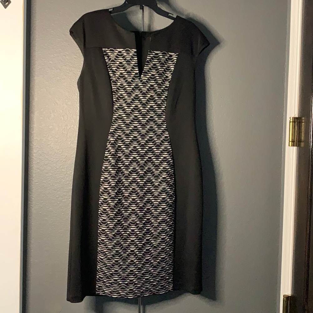 Black and gray dress